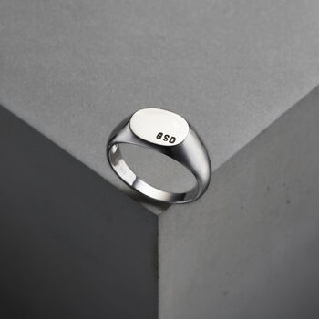Men's Personalised Signet Ring, 3 of 6