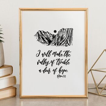 A Door Of Hope Print Hosea Two:15 Christian Print, 2 of 4