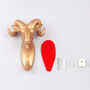 G Decor Ornamental Gold Animal Heads Resin Wall Hook, thumbnail 6 of 9