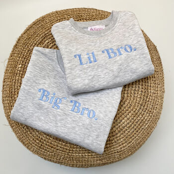 Embroidered Big/Lil. Sibling Sweatshirts, 3 of 11