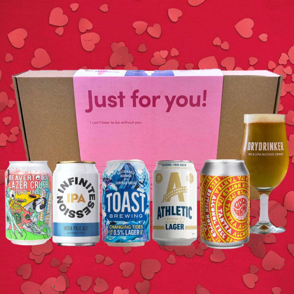 Just For You Beer Box Non Alcoholic Mixed Case By Dry Drinker