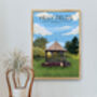 Hilly Fields Park London Travel Poster Art Print, thumbnail 5 of 8