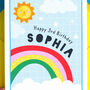 Personalised Birthday Card Rainbow Greeting Card, thumbnail 2 of 7