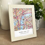 Personalised UK Map Print With Limewash Frame, thumbnail 7 of 10