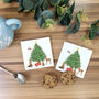 Woodland Animals Christmas Ceramic Coasters, thumbnail 1 of 6