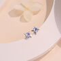 Delicate Starburst Stud Earrings, thumbnail 5 of 11