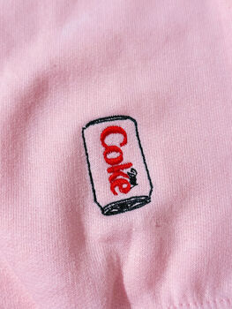 I Need A Diet Coke Embroidered Crewneck Sweatshirt, 5 of 5