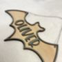 Halloween Name Sign Kids Halloween Decoration Personalised Hanging Bat With Name, thumbnail 7 of 10