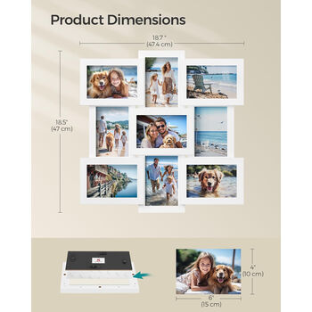 Photo Frame Collage Set For Nine Pictures, 2 of 5