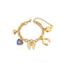 Amalfi Luxe 18k Gold Plated Multi Charm Bracelet, thumbnail 1 of 2
