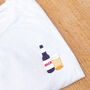 Beer And Pint Embroidered T Shirt. Fathers Day / Birthday Gift, thumbnail 1 of 5