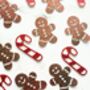 20 X Candy Cane And Gingerbread Christmas Confetti, Table Scatter, Decorations, Festive Decor, thumbnail 3 of 6