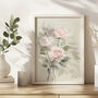 60th Birthday Birth Flower Print, thumbnail 2 of 3