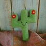 Handmade Cactus Buddy Red Fair Trade Toy, thumbnail 1 of 4