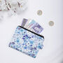 Tiny Florals Silk Zipped Pouch Bag, thumbnail 7 of 7