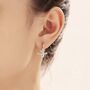 Sterling Silver Bumble Bee Huggie Hoops, thumbnail 7 of 11