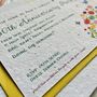 Floral Invitations On Plantable Or Plain Card, thumbnail 2 of 4