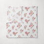 Set Of Two Rose Blossom Bamboo Muslin Squares, thumbnail 1 of 1