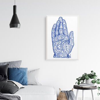 Sivartha Hand Chart Wall Art Print, 3 of 4