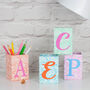 Recycled Pastel Personalised Letter Pen Pots, thumbnail 2 of 5