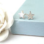 Personalised Sterling Silver Initial Star Earrings, thumbnail 6 of 12