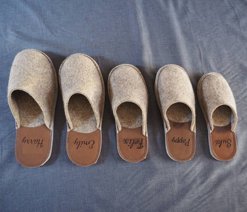 childrens personalised slippers