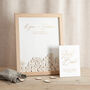 Autograph Foiled Drop Top Frame Wedding Guest Book, thumbnail 3 of 6