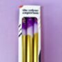 Purple And Gold Glitter Christmas Candles 'Gilded Plums', thumbnail 2 of 4