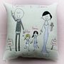 Personalised Embroidered Wedding Gift Cushion, thumbnail 5 of 12