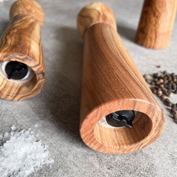 Modern Style Olive Wood Salt Or Pepper Grinder, 3 of 5
