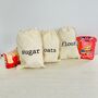 Sugar, Flour, Oats Storage Bag Set Of Three, thumbnail 4 of 5