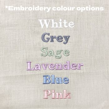 Personalised Lavender 100% Linen Pinafore Apron, 7 of 7