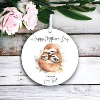 Personalised Mother's Day Sloths Decoration, 2 of 2