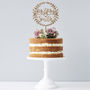Personalised Laurel Wedding Cake Topper, thumbnail 1 of 8