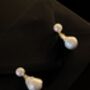'Mutya' Baroque Drop Dangling Earrings, thumbnail 5 of 7