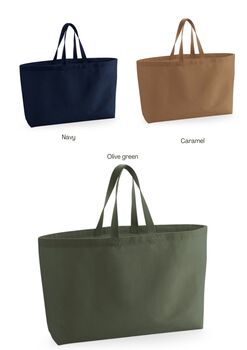 Dad's Need Bags Too Embroidered Oversized Canvas Tote Bag Dad Gift, 4 of 6