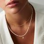 Seed Pearl Star Necklace 18ct Gold Vermeil Plating, thumbnail 1 of 5