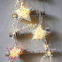 Liberty Print Fairy Light Star Tree Decoration, thumbnail 1 of 6