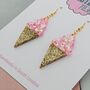 Ice Cream Glitter Resin Earrings, thumbnail 4 of 8