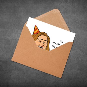 Go Easy On The Cake Card – Funny Singing Birthday Card, 5 of 6