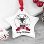 Personalised Reindeer Christmas Decoration, thumbnail 1 of 5