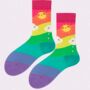 Novelty Fun Socks Size Five To Nine ~ Rainbow, thumbnail 2 of 6