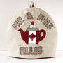 Personalised Canadian Flag Tea Pot Cosy Gift, thumbnail 7 of 9