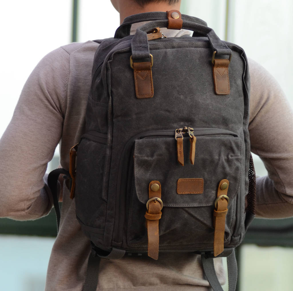 Dslr Camera Backpack With Padded Back By EAZO | notonthehighstreet.com
