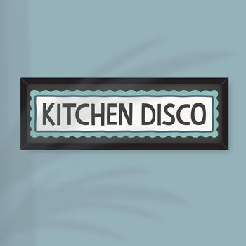 Framed Kitchen Disco Print, 4 of 12