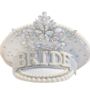 Rhinestone And Pearl Embellished Bride Hen Party Hat, thumbnail 4 of 4