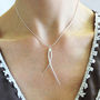 Silver Drop Strand Necklace, thumbnail 1 of 5