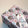 Gift Wrapping Paper Squirrel Among Flowers, thumbnail 6 of 7