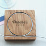 Personalised Chunky Solid Oak Desk Tidy Coaster, thumbnail 7 of 7