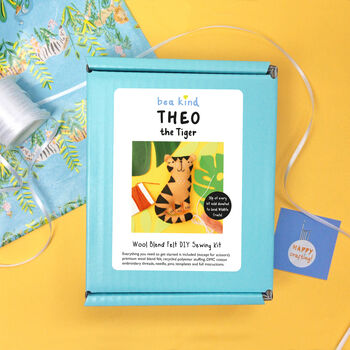 Theo The Tiger Felt Sewing Kit, 4 of 9